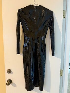 Atsuko Kudo Latex Midi Pencil Dress